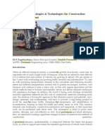 Emerging Methodologies & Technologies For Construction of Flexible Pavement