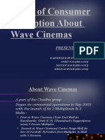 Study of Consumer Perception About Wave Cinemas: Presented By