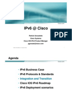 Ipv6 at Cisco: Patrick Grossetete Cisco Systems Cisco Ios Ipv6 Product Manager