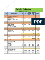 Building Estimation: Quantity Sheet