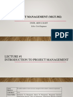 Project Management (Mgt-302) : Engr. Abdul Basit B.Sc. Civil Engineer