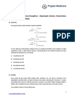 Citologia - Metabolismo Respiração Fotossíntese Fermentação - (Difícil) - (46 Questões)