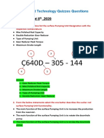 Lecture # 2 Sept 8, 2020: Artificial Lift Technology Quizzes Questions