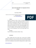 Voltage Stability Improvement Using Static Var Compensator in Power Systems