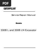 Caterpillar Cat 330B L Excavator (Prefix 3YR) Service Repair Manual (3YR00001 and Up)