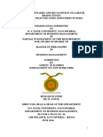 Impact of Rewards and Recognition On Labour Productivity A Study of Selected Steel Industries in India Aniket Kambale