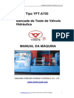 Machinery Manual (YFT-A750) Portuguese