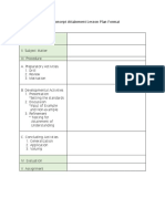 E. 1. Concept Attainment Lesson Plan Format