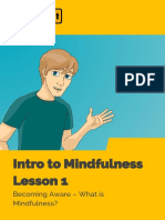 Intro To Mindfulness - Lesson 1 Summary