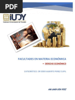 Facultades de Ejecutivo en Materia Económica