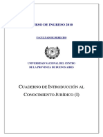 Cuaderno de Introducción Al Conocimiento Jurídico - I