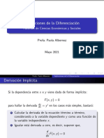 Aplicaciones de La Diferenciacion