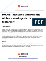 Reconnaissance Enfant Ne Hors Mariage Dans Un Testament