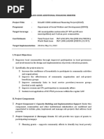 Kalahi-Cidss Additional Financing Briefer: Project Component 1: Capacity Building and Implementation Support. Under This