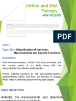 Nutrition LEC HANDOUT 1 TOPIC 2