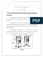 Energy Conservation in Reciprocating Compressor