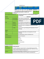 DLP No. Learning Area Grade Level Quarter Duration Date: Lesson Plan