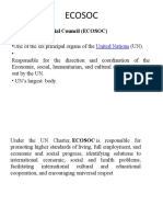 Ecosoc: Economic and Social Council (ECOSOC)