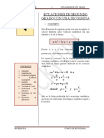 Ecuaciones de 2do. Grado 4