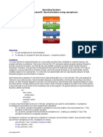 Operating Systems Lab Assignment 6: Synchronization Using Semaphores