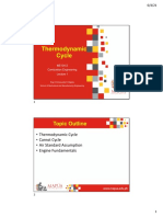 Lecture 1 - Thermodynamic Cycle