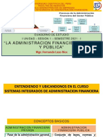 Sesión 1 La Administración Financiera Privada y Pública