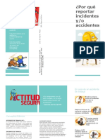 Plegable Reporte de Accidentes