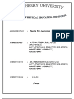 Sports Bio-Mechanics: Assignment On