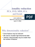 Dimensionality Reduction: Pca, SVD, MDS, Ica, and Friends