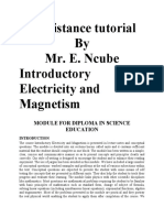 Electricity and Magnetism