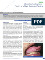 Idiopatik Leukoplakia