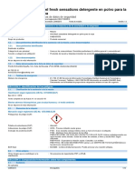 Ficha de Seguridad - Ariel Detergente P&G