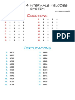 Bergonzi System - 4 Intervals Melodies