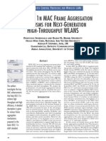 IEEE 802.11n MAC Frame Aggregation Mechanisms For Next-Generation High-Throughput WLANs (Medium Access Control Protocols For Wireless LANs)