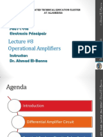 Lecture #8 Operational Amplifiers: J-601-1448 Electronic Principals