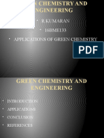 Application of Green Chemistry