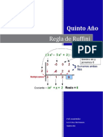 FR Matematicas Quinto Año Regla de Ruffini