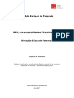 Proyecto de Aplicación - Dirección Eficaz de Personas - Marcelo Tipán