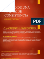 Diseño de Una Matriz de Consistencia