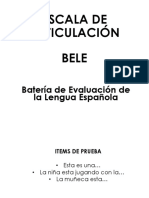 Imágenes-Escala de Articulación Bele