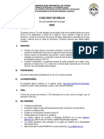 Bases Del Concurso de Dibujo Una Vida Saludable Libre de Drogas