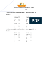 Prueba Matematica Octavo Básico