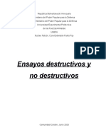 Ensayos Destructivos y No Destructivosss