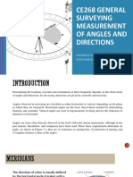 Ce268 General Surveying Measurement of Angles and Directions