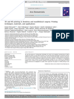 3D and 4D Printing in Dentistry and Maxillofacial Surgery Printing Techniques, Materials, and Applications