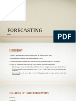 Forecasting: Bikram Adhikari MBA II Semester