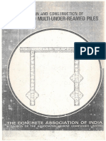 Design & Construction of Single & Multi-Under-Reamed Piles