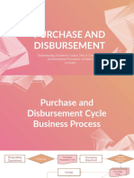 Purchase and Disbursement Cycle