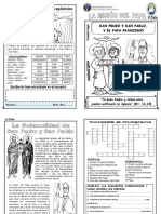 La Misión Del Papa, Ficha V Ciclo