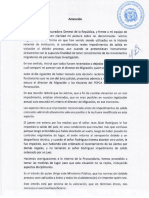 Aclaración de La Procuraduría Sobre Impedimento de Salida de Jean Alain Rodríguez